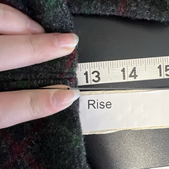 VINTAGE JOHNSON WOOLEN GRAY STRIPED HEAVY WOOL PANTS Sz 37 X 31.5 Thick - Picture 12 of 14